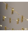 Guirlande LED Fil de Fer avec Pince à Linge Dorée 3.5m - 6367 - vue 7