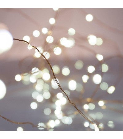 Guirlande LED Fil de Fer Rose à Piles 5m/10m - 7070 - vue 6