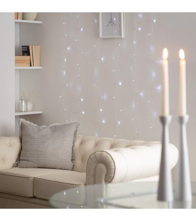 Guirlande LED Rideau à  Piles 1m