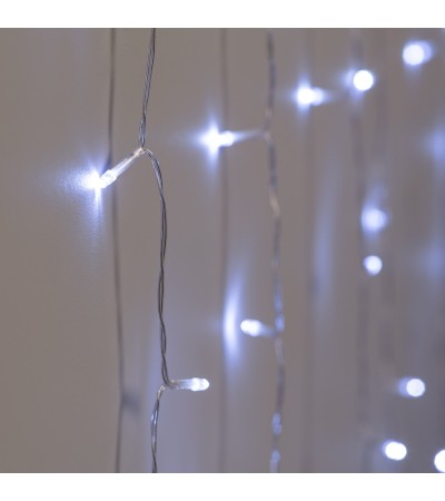 Guirlande LED Rideau à Piles 1m - 74444 - vue 5