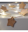 Guirlande Lumineuse LED Étoiles Bois avec Piles 2.2m - 70918 - vue 7
