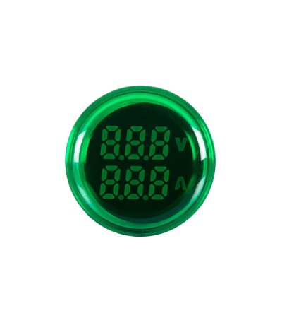 Indicateur Lumineux Voltmètre 20-500V et Ampèremètre 0-100A Ø22mm MAXGE - 79602 - vue 4