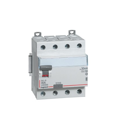 Interrupteur Différentiel DX³ Industriel 4P-30mA 40A 10kA Class AC Hpi Haute Immunité LEGRAND 411695 - 79940 - vue 2