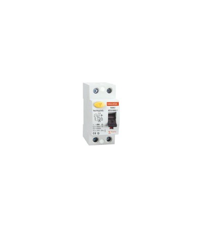 Interrupteur Différentiel Résidentiel Haute Immunité 2P-30mA 25-63A-Class A-10kA Industriel/Tertiaire MAXGE