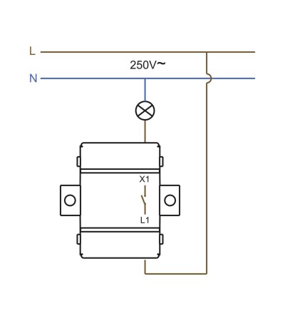 Interrupteur Simple IP54 - 6108 - vue 4