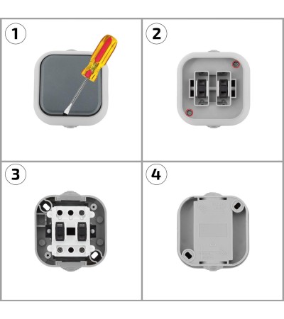 Interrupteur Simple IP54 - 6108 - vue 5