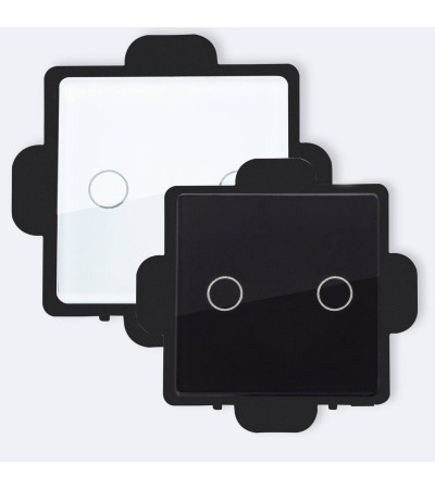 Interrupteur Tactile Double Modern - 101060 - vue 1