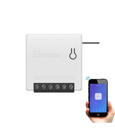 Interrupteur WiFi Compatible avec Interrupteur Conventionnel SONOFF Mini R2 10A