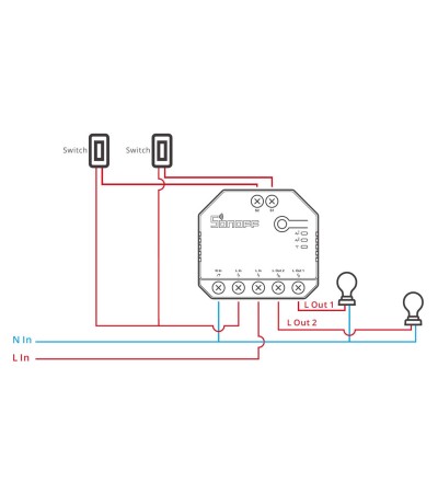 Interrupteur WiFi Compteur d'Énergie Compatible avec Interrupteur Conventionnel SONOFF Dual R3 Lite 15A - 92270 - vue 4