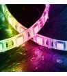 Kit Ruban LED 12V DC 60LED/m RGB 5m IP65 Largeur 10mm Coupe tous les 5cm avec Controleur WiFi et Transformateur - 86623…