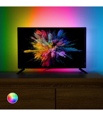 Kit Ruban LED RGB 5V DC 30LED/m avec USB pour Téléviseur 2m IP65