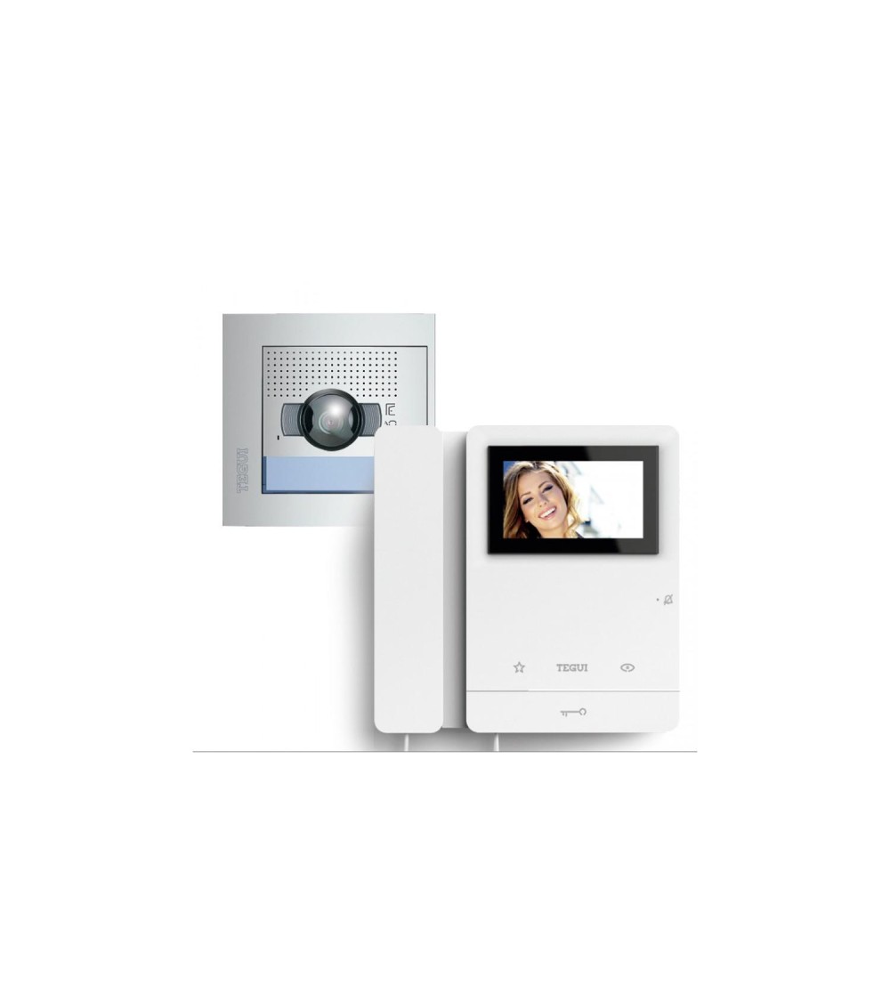 Kit Visiophone 2 Logements 2 fils avec Panneau SFERA NEW et Moniteur Serie 8 TEGUI 378112 - 78462 - vue 1