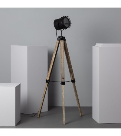 Lampadaire Bois et Métal Boes