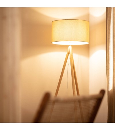 Lampadaire Bois et Tissu Wolby - 77706 - vue 5