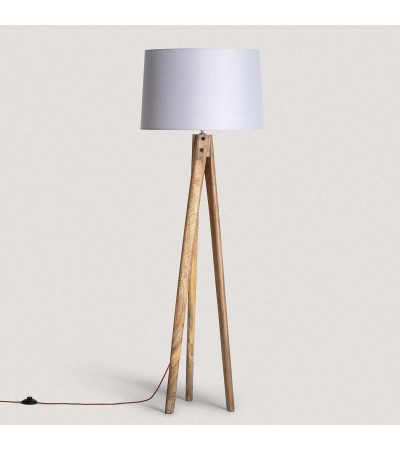 Lampadaire en bois Kumar ILUZZIA