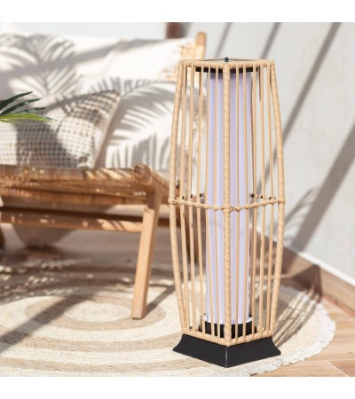 Lampadaire LED Extérieur Solaire Rotin Arley - 76815 - vue 4