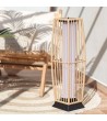Lampadaire LED Extérieur Solaire Rotin Arley - 76815 - vue 4