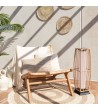 Lampadaire LED Extérieur Solaire Rotin Arley - 76815 - vue 5