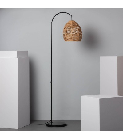 Lampadaire Métal et Papier Tressé Beyawo - 77343 - vue 3