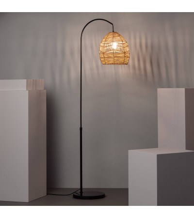 Lampadaire Métal et Papier Tressé Beyawo - 77343 - vue 6