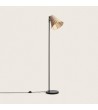 Lampadaire Métal et Rotin Cesto - 100480 - vue 3