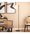 Lampadaire Métal et Rotin Cesto - 100480 - vue 5