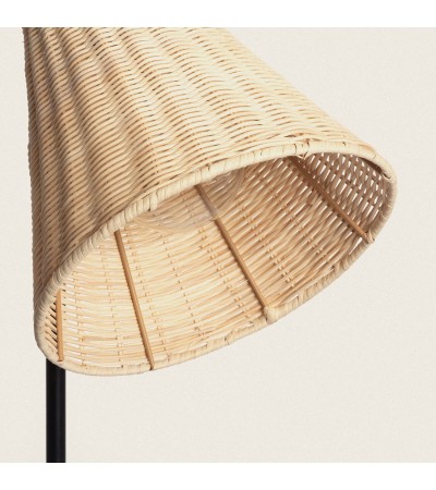 Lampadaire Métal et Rotin Cesto - 100480 - vue 7