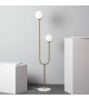 Lampadaire Métal et Verre Moonlight Brass 2 Spots - 98319 - vue 1