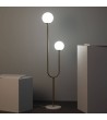 Lampadaire Métal et Verre Moonlight Brass 2 Spots - 98319 - vue 6