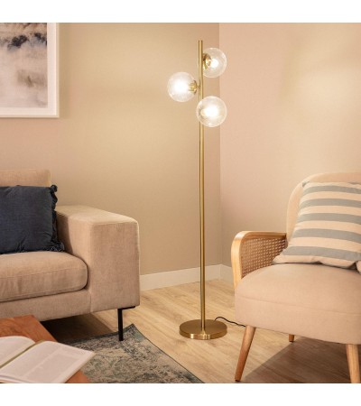 Lampadaire Métal et Verre Moonlight Clear 3 Spots - 105266 - vue 2