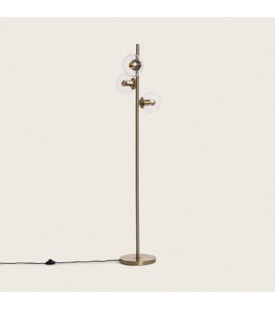 Lampadaire Métal et Verre Moonlight Clear 3 Spots - 105266 - vue 3