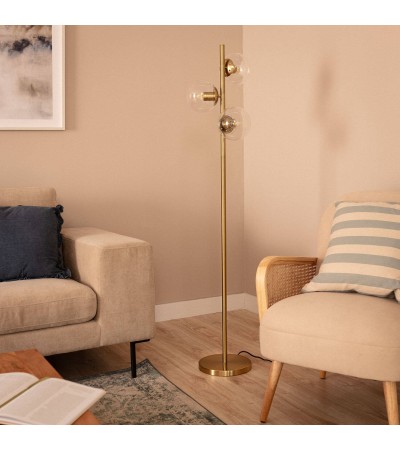 Lampadaire Métal et Verre Moonlight Clear 3 Spots - 105266 - vue 5