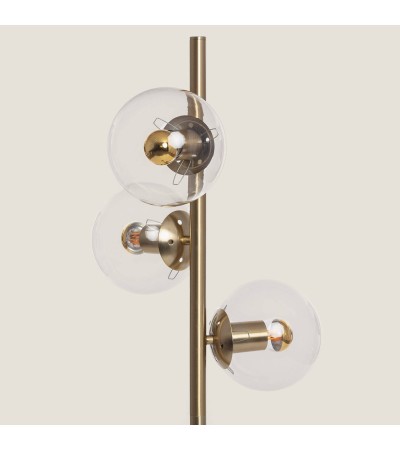 Lampadaire Métal et Verre Moonlight Clear 3 Spots - 105266 - vue 6