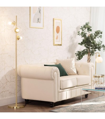 Lampadaire Métal et Verre Otos 3 Spots - 83983 - vue 1