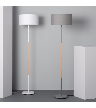 Lampadaire Métal et Bois Silinda WiFi avec Variateur