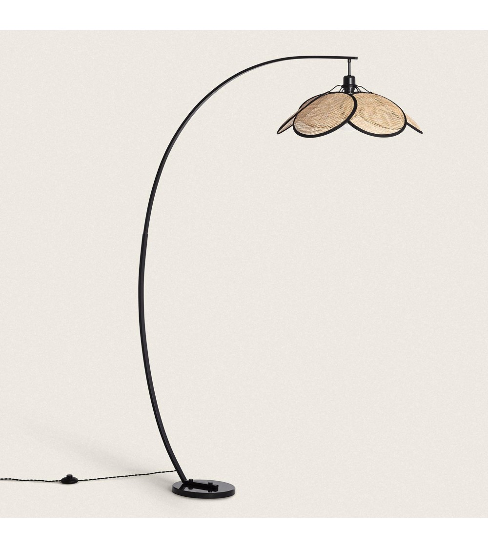 Lampadaire Rotin Arc Nirvana - 95414 - vue 1