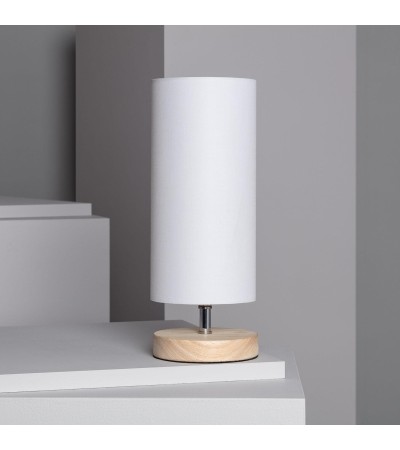 Lampe à Poser Bois et Tissu Roundi Haarle