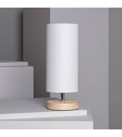 Lampe à Poser Bois et Tissu Roundi Haarle - 77565 - vue 3