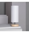 Lampe à Poser Bois et Tissu Roundi Haarle - 77565 - vue 3