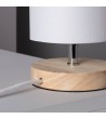 Lampe à Poser Bois et Tissu Roundi Haarle - 77565 - vue 8