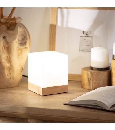 Lampe à Poser Bois et Verre Aarhus - 64455 - vue 4