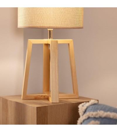 Lampe à Poser Bois Korsade