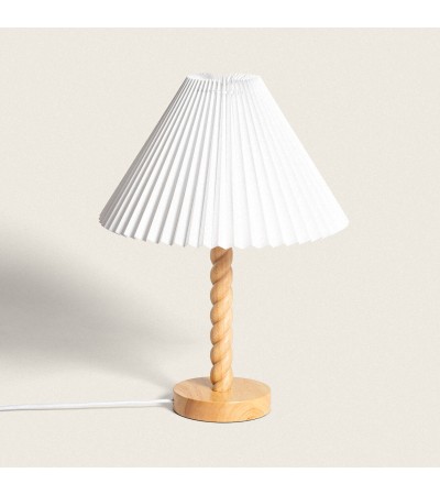 Lampe à Poser Bois et Tissu  Moorea