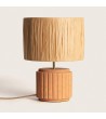 Lampe à Poser Céramique et Raphia Kinney - 103324 - vue 1