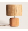 Lampe à Poser Céramique et Raphia Kinney - 103324 - vue 3
