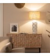 Lampe à Poser Céramique et Tissu Makalu - 64219 - vue 1