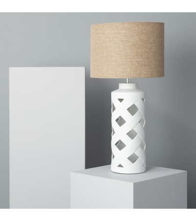 Lampe à Poser Céramique et Tissu Makalu - 64219 - vue 2