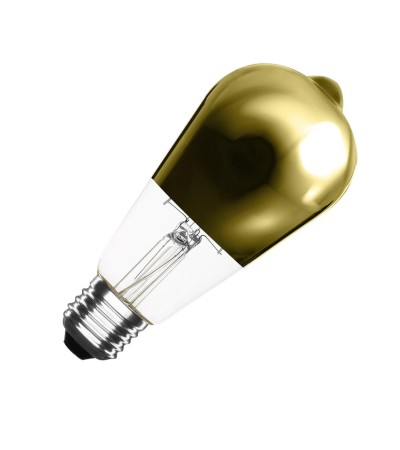 Ampoule LED Filament E27 5.5W 800 lm ST64 Dimmable Gold