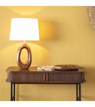 Lampe à Poser en bois Darshan ILUZZIA - 101178 - vue 5