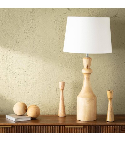 Lampe à Poser en bois Marala ILUZZIA - 100452 - vue 4